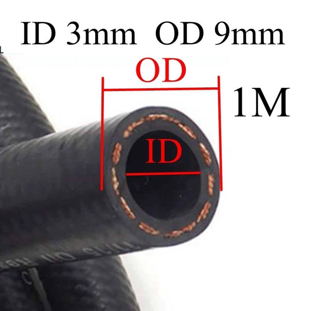 MultiSize Rubber Car Fuel Hose 1m Or 3m OilResistant Fuel Line Hose For Transfer And Repairs 6