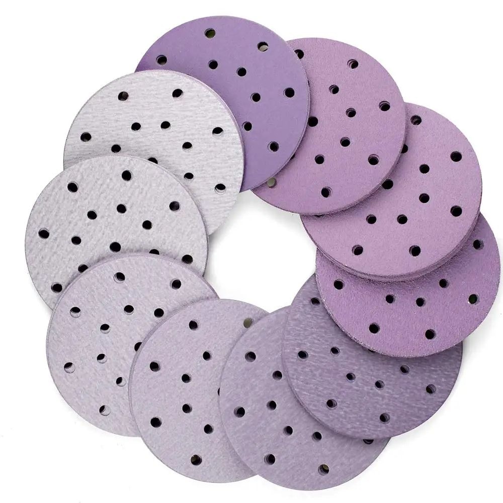 FestoolCompatible 150mm 17Hole Hook And Loop Wet Dry Sanding Discs 602000 Grit 5
