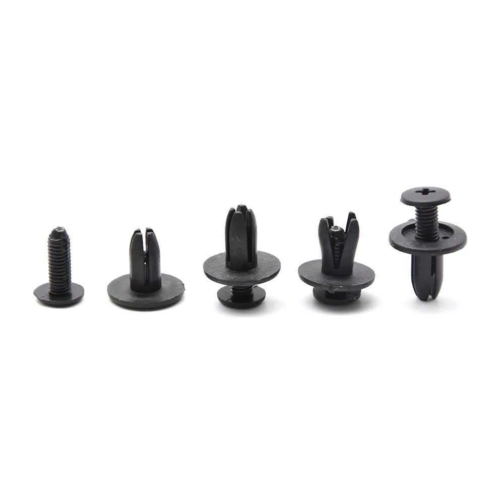 ToyotaCompatible 6mm Trim Panel Push Clips Set Black Door Panel Retainer Rivets 1050pcs 4