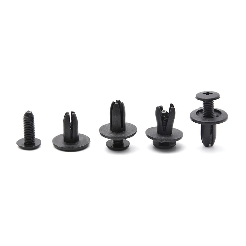 ToyotaCompatible 6mm Trim Panel Push Clips Set Black Door Panel Retainer Rivets 1050pcs 4