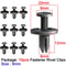 ToyotaCompatible 6mm Trim Panel Push Clips Set Black Door Panel Retainer Rivets 1050pcs 9