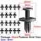 ToyotaCompatible 6mm Trim Panel Push Clips Set Black Door Panel Retainer Rivets 1050pcs 10