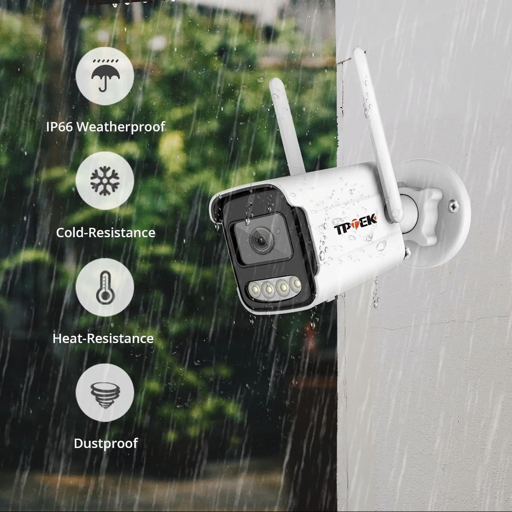 4K 8MP Outdoor WiFi IP Security Camera With AI Human Detection And ICSee App 5