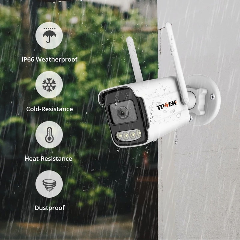 4K 8MP Outdoor WiFi IP Security Camera With AI Human Detection And ICSee App 5
