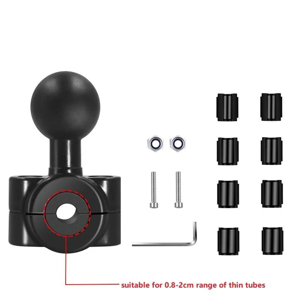 1Inch Ball Head Car Headrest Motorcycle Mount With 10mm Base For Phone GPS Action Cameras 13