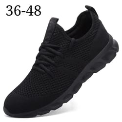 mens breathable running sneakers - lightweight non-slip sport shoes for everyday comfort