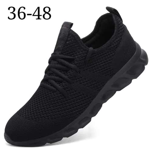 Mens Breathable Running Sneakers - Lightweight Non-Slip Sport Shoes for Everyday Comfort
