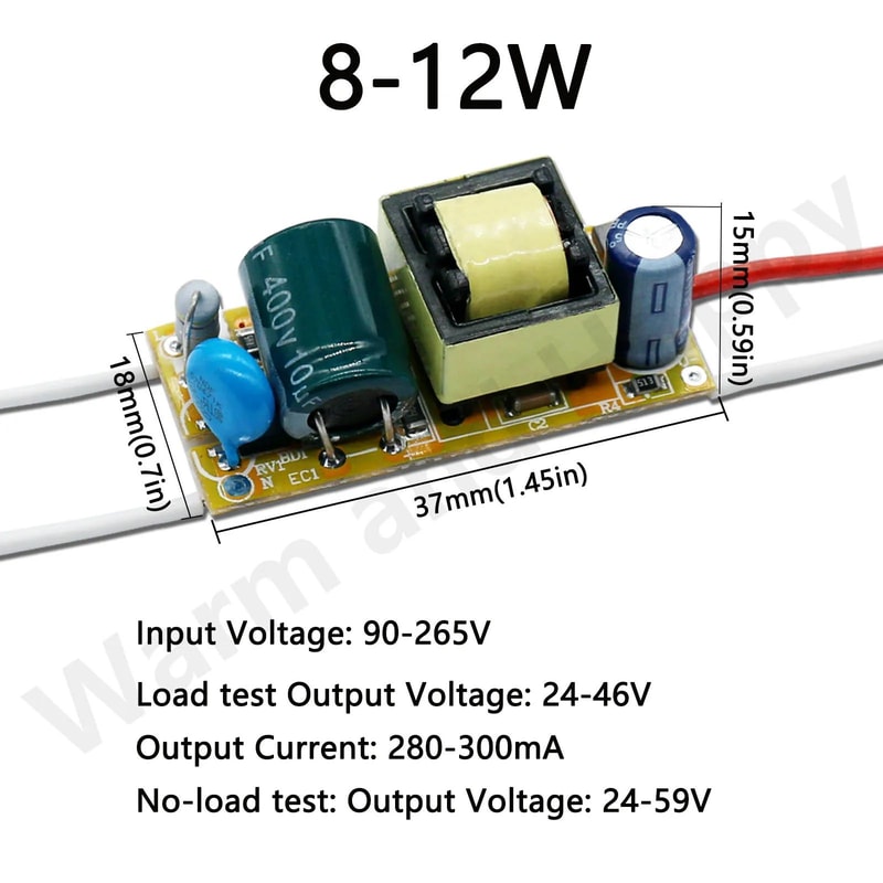 LED Driver 220V Constant Current 300mA Power Supply Module 136W For Downlights DIY LEDs 3