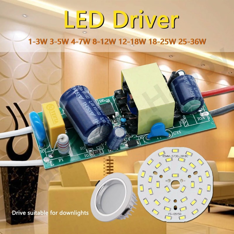 LED Driver 220V Constant Current 300mA Power Supply Module 136W For Downlights DIY LEDs 5