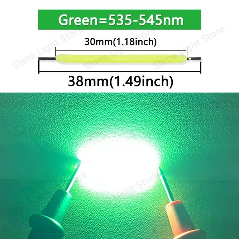 3V 38mm COB LED Filament Replacement Strips For Edison Bulbs And DIY Decor Lighting 9