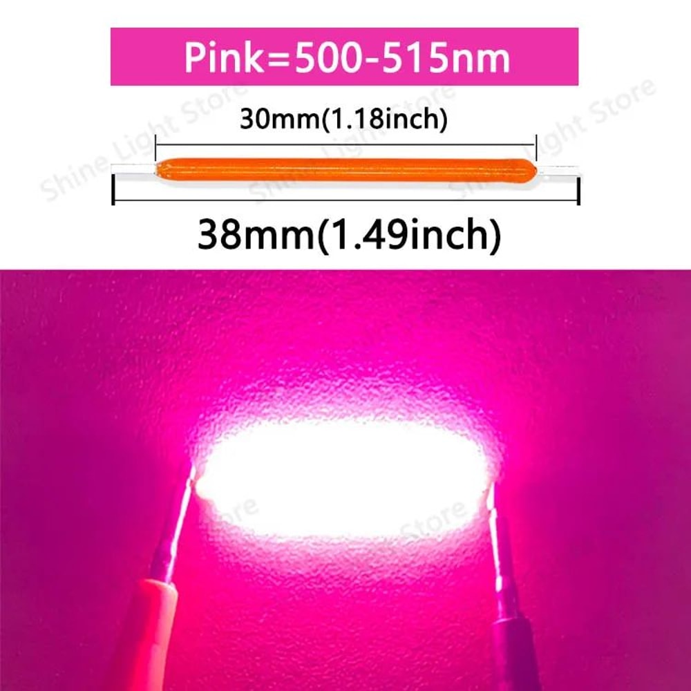 3V 38mm COB LED Filament Replacement Strips For Edison Bulbs And DIY Decor Lighting 11