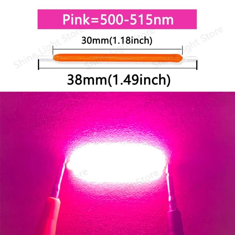 3V 38mm COB LED Filament Replacement Strips For Edison Bulbs And DIY Decor Lighting 11