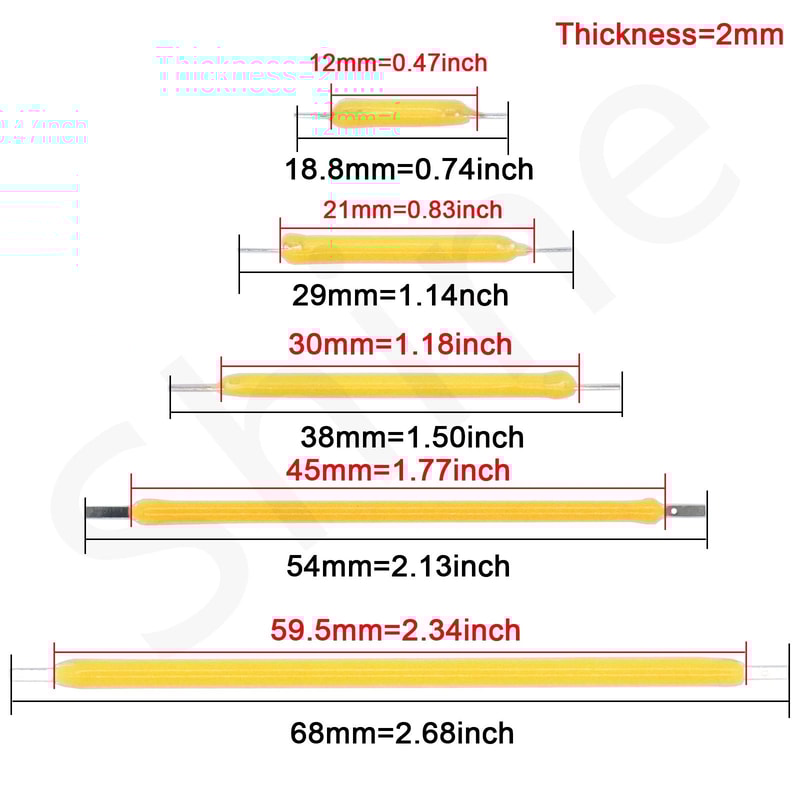 10pcs COB LED Filament Strips For Edison Bulb Repair LED Filament Strip Parts In Multiple Lengths A 2