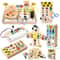 Montessori Busy Board Steering Wheel Dashboard With Lights Switches Portable Driving Activity Toy 0