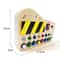 Montessori Busy Board Steering Wheel Dashboard With Lights Switches Portable Driving Activity Toy 14