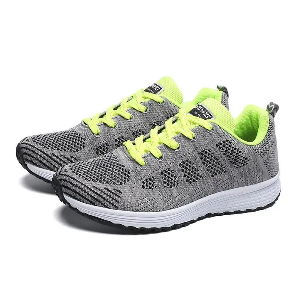 Womens Breathable Mesh Walking Sneakers Lightweight SlipOn Flats With Vulcanized Grip 10