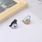 2Piece Black White Cat Brooch Set Cute Cat Brooch Cartoon Cat Pin For Jackets Bags 5