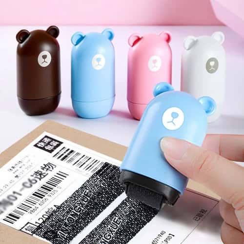 Privacy Roller Stamp for Identity Theft Protection - Confidential Data Address Blocker