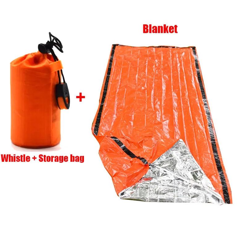 Portable Emergency Sleeping Bag Waterproof Mylar Thermal Bivy Sack For Camping Hiking And Car Kits 6