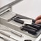 Expandable Kitchen Drawer Organizer Cutlery Tray With Knife Holder And Spice Bottle Slots 4