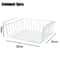 MultiFunctional Under Shelf Basket Hanging Storage Basket For Kitchen Bathroom Perforated Metal 7