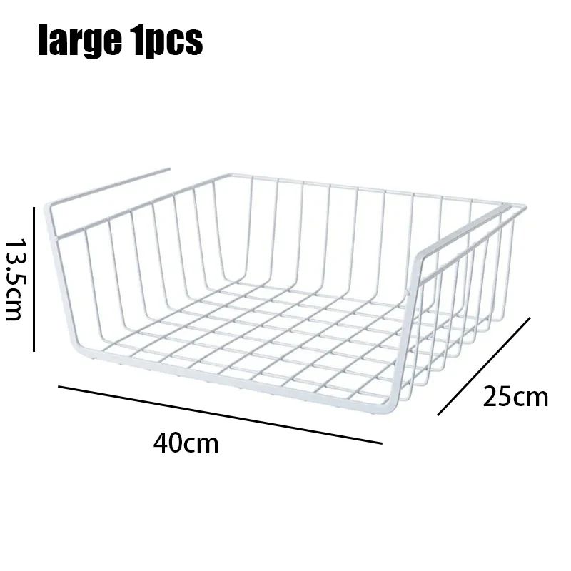 MultiFunctional Under Shelf Basket Hanging Storage Basket For Kitchen Bathroom Perforated Metal 10