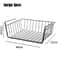 MultiFunctional Under Shelf Basket Hanging Storage Basket For Kitchen Bathroom Perforated Metal 11