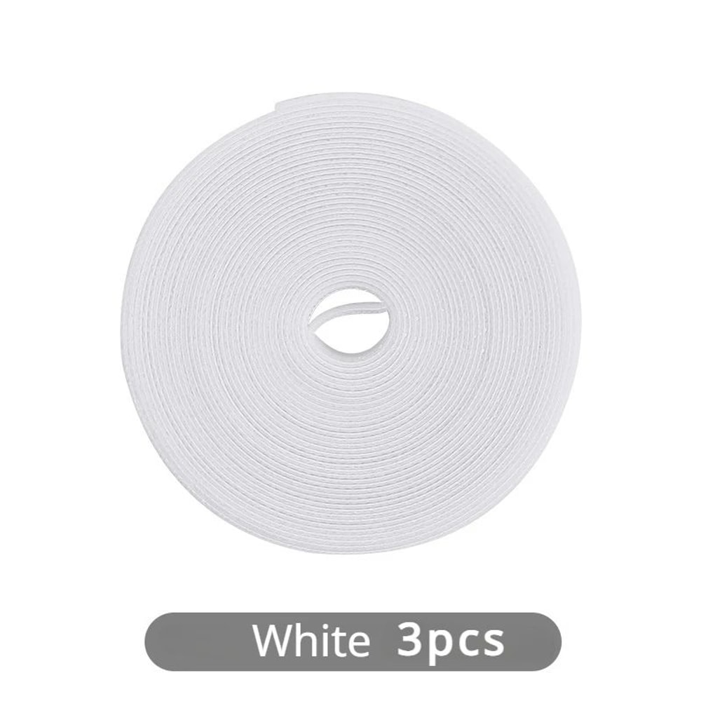 Reusable Cable Management Tape Roll 10x3000mm CuttoLength Reusable Cable Ties Cord Organizer For D 7