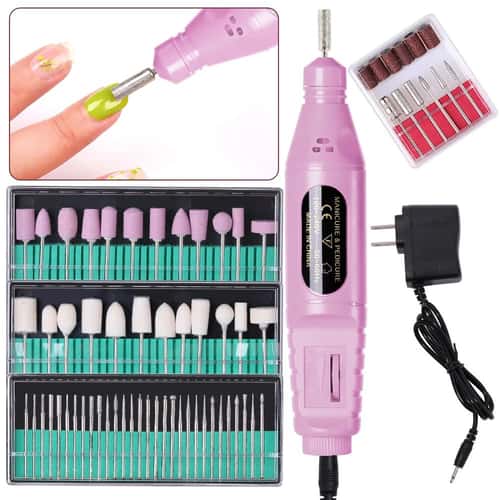 LINMANDA 6-in-1 electric nail drill Cordless Manicure Nail Drill Kit with Bits