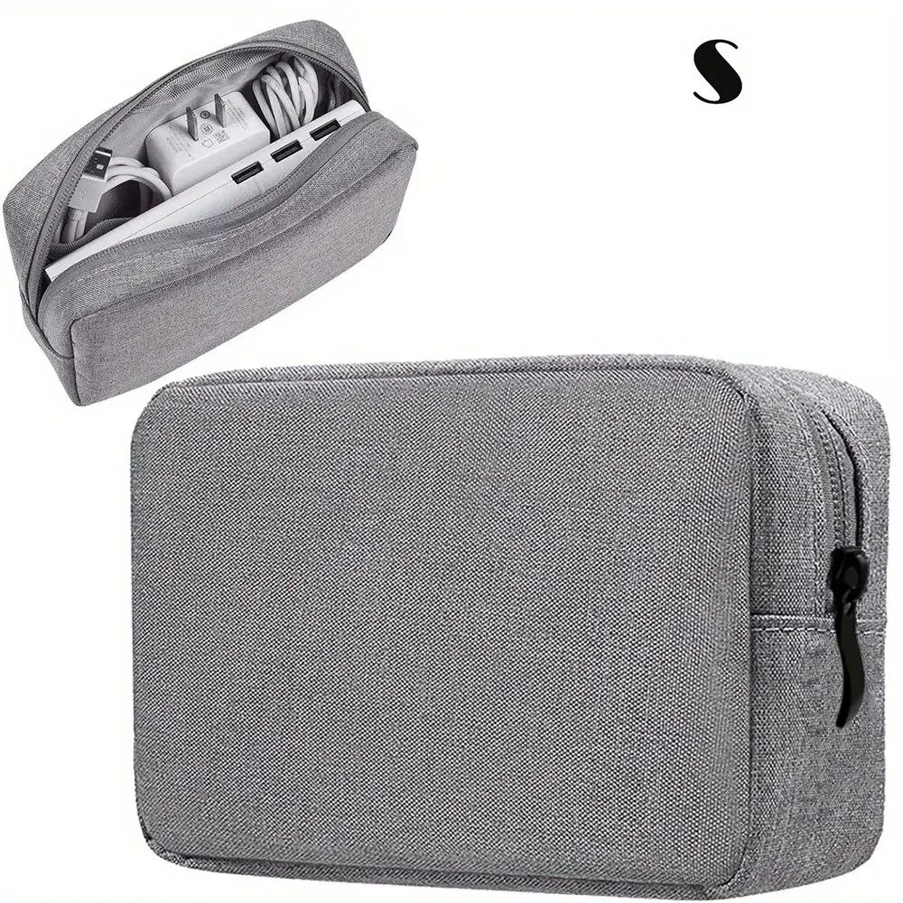 Compact Travel Cable Organizer Bag Electronics Organizer Bag Cord Storage Case 8
