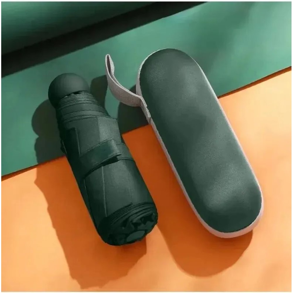 Capsule Mini Sun Rain Umbrella Mini Travel Umbrella With UV Block Coating Compact Folding Design 8