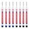 8Piece Deep Hole Marker Set 20mm Long Nib Waterproof Metal Marking Pen For Woodworking DIY 8