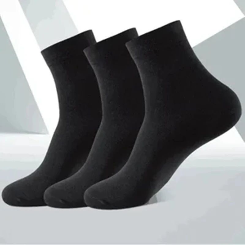 Mens Bamboo Socks 5Pack Breathable Cotton Blend MoistureWicking OdorResistant Dress Sport Crew Soc 1