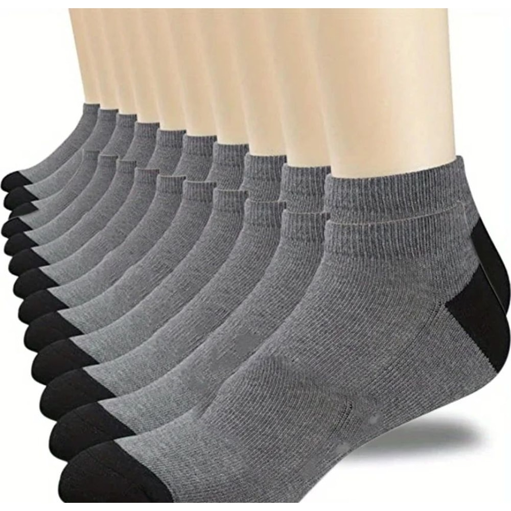 Mens Bamboo Socks 5Pack Breathable Cotton Blend MoistureWicking OdorResistant Dress Sport Crew Soc 7