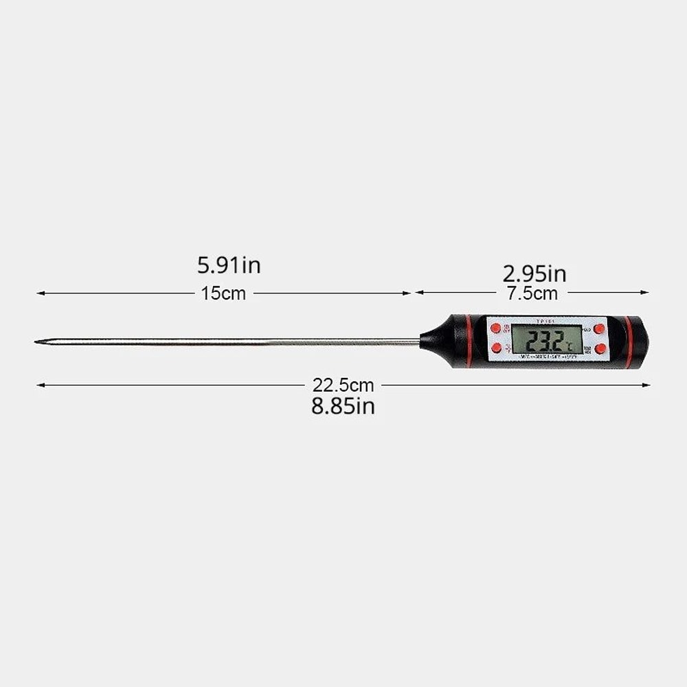 Digital Kitchen Probe Thermometer For Cooking Baking BBQ Stainless Steel Food Temperature Reader 5