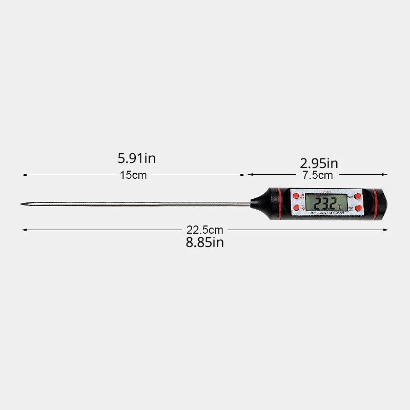 Digital Kitchen Probe Thermometer For Cooking Baking BBQ Stainless Steel Food Temperature Reader 5