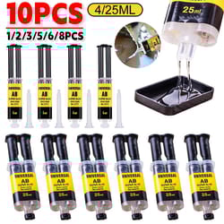 fast-set epoxy resin glue ab waterproof repair adhesive for wood plastic metal (4ml/25ml)