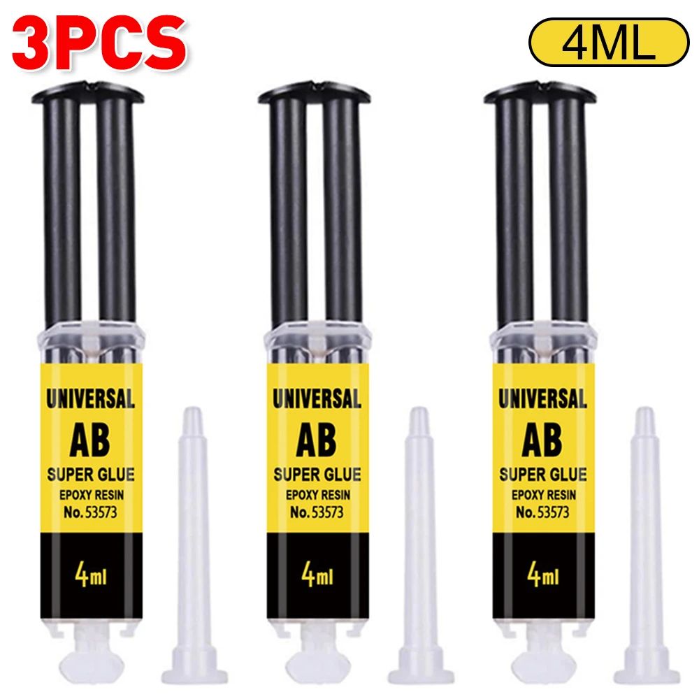 FastSet Epoxy Resin Glue AB Waterproof Repair Adhesive For Wood Plastic Metal 4ml25ml 10