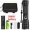 Rechargeable Tactical Flashlight With Zoom High Lumen Aluminum Alloy Torch For Camping Outdoor Us 10