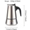 Stainless Steel Moka Pot 9 Cup Stovetop Espresso Maker 15 Oz Italian Coffee Maker For Gas Electric 9