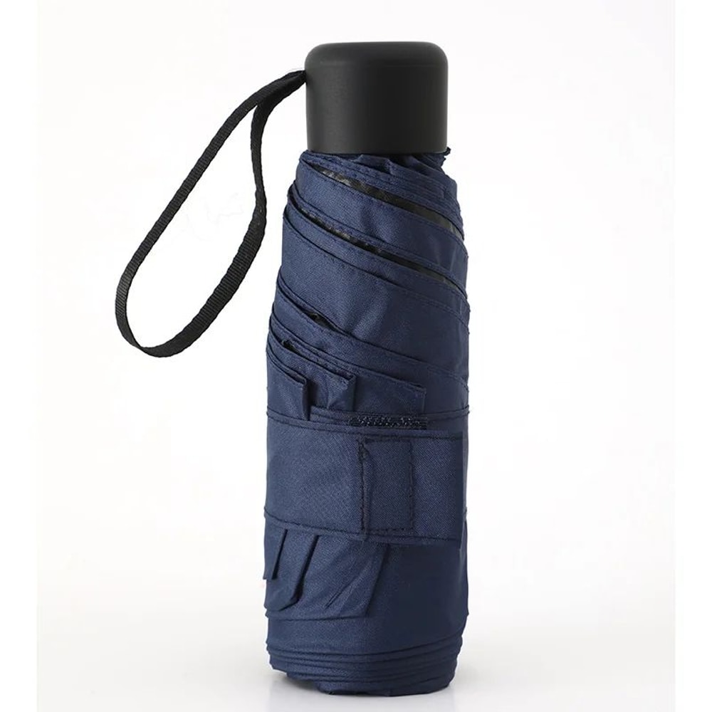 Mini Folding Umbrella For Purse And Pocket Windproof Compact Travel Sun And Rain Umbrella 12