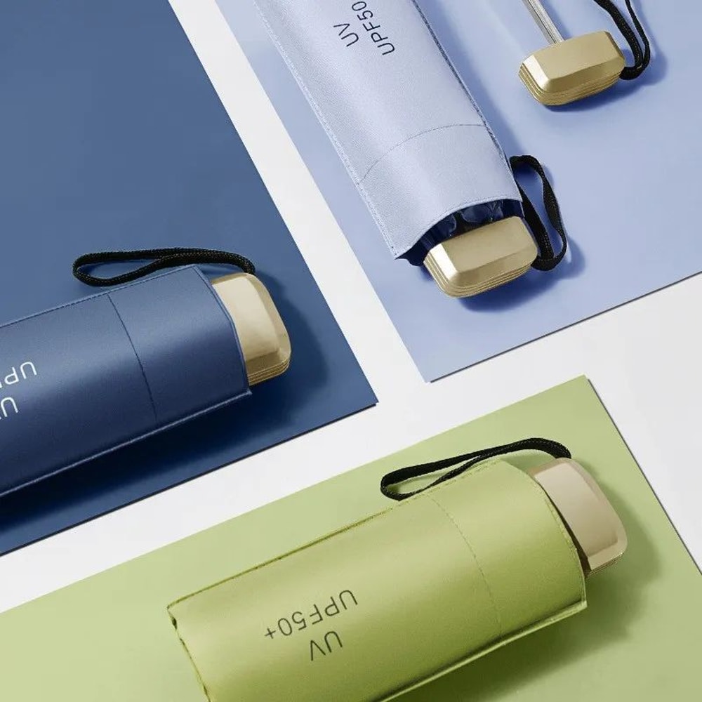 Mini FiveFold UV Protection Umbrella UltraCompact Mini Folding Umbrella For Travel Daily Commutes 1