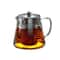HeatResistant Borosilicate Glass Teapot With Infuser And Stainless Steel Tea Strainer 5