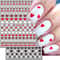 Romantic 3D Nail Art Stickers Set Self Adhesive Nail Decals For French Tips Hearts Stars Clouds 0