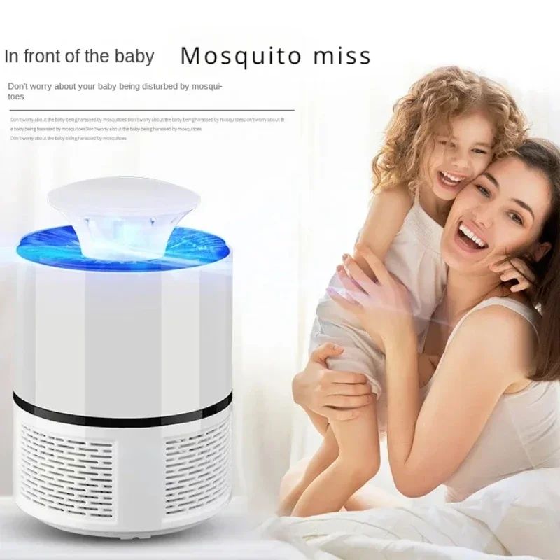 USB Rechargeable Electric Mosquito Killer Lamp With Quiet UV Trap Swatter Racket 2