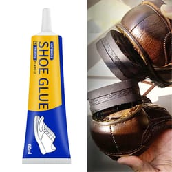 clear flexible shoe repair glue for soles & boots – low odor, strong soft-resin bond