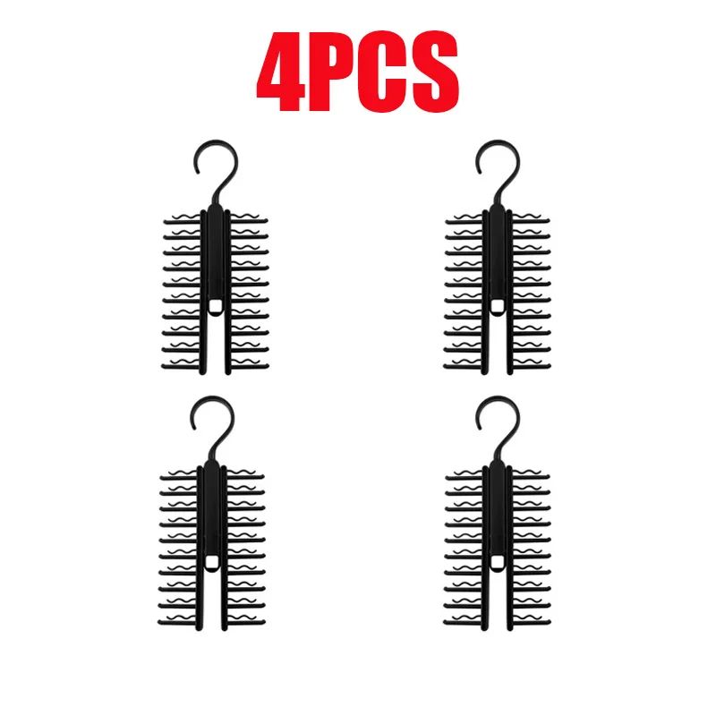 Rotating Tie Hanger 20Row Closet Rack Necktie Belt Organizer With NonSlip Hooks 8