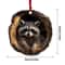 Woodland Animal Acrylic Christmas Ornament 2D Pendant Raccoon Owl Squirrel Bunny Bird Tree Decor 7
