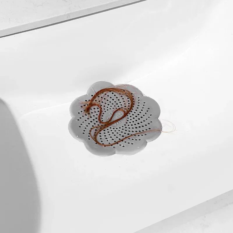 Flower Silicone Floor Drain Cover Hair Catcher Drain AntiClog Sink Strainer For Kitchen Bathroom 2
