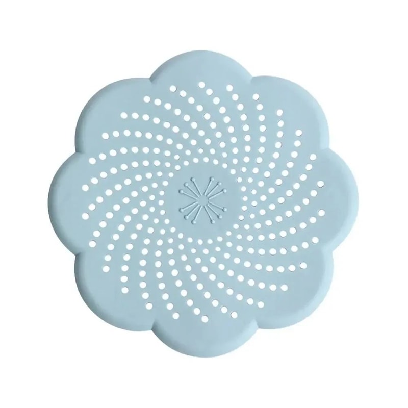 Flower Silicone Floor Drain Cover Hair Catcher Drain AntiClog Sink Strainer For Kitchen Bathroom 9